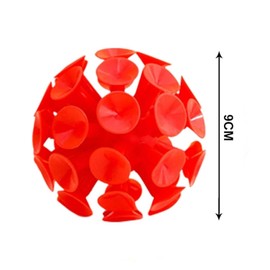 Disc Golf Retriever Sticky Suction Cup Ball Attaches to M5 Pole, Retrieves Discs from Trees and Shrubs. Suction Ball Attachment Only (Red)