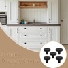 5 Pcs 30mm Round Cabinet Knobs Equipped with Screws and