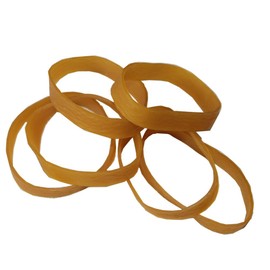 Pyhot 100 Pieces Rubber Bands 100 mm x 5 mm / 4x0.2 inch Elastic Bands with Storage Box for Office Home School Supplies (100x 10mm bands)