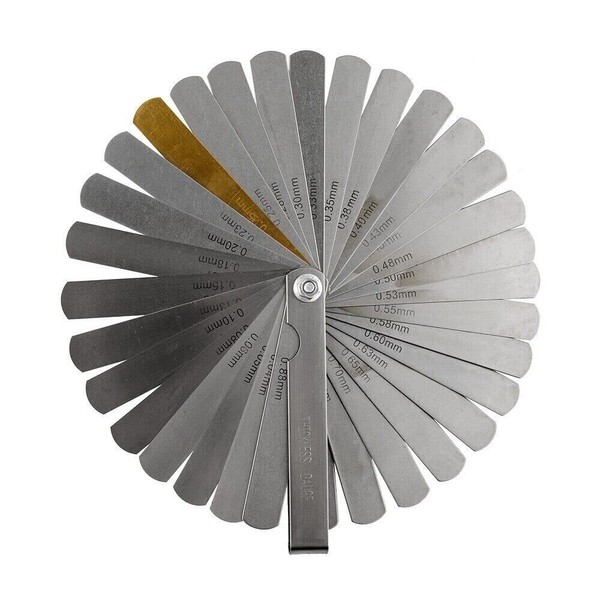 Dunnet Tools Universal Stainless Steel Feeler Gauges Blades 0.04-0.88 mm