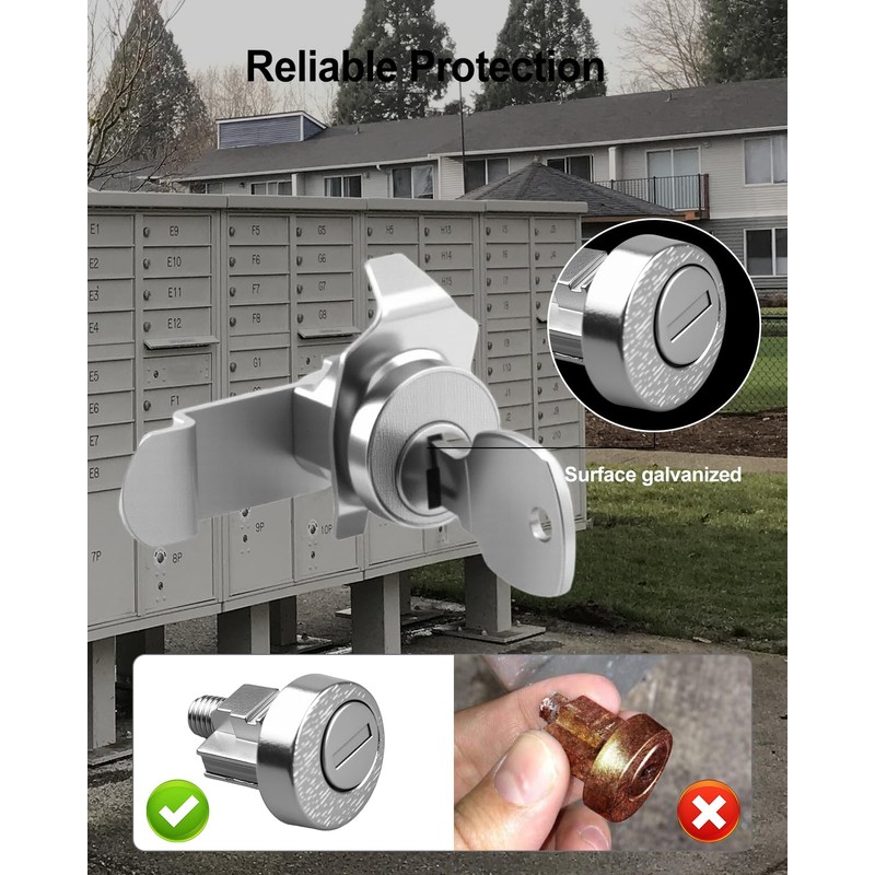 3Pcs Mailbox Locks, Replace National L-1172C Mailbox Lock Fits for