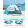 OutdoorMaster Beach Tent for 3/4 Person - Easy Setup Sun