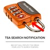 2-Pack TSA Approved 3-Digit Luggage Locks with Open Alert Indicator
