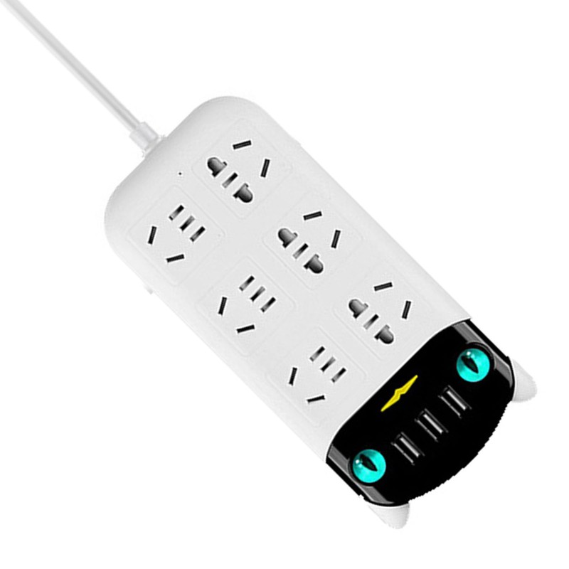 Power Strip Multifunctional USB Port ABS Flame Retardant Socket Strip