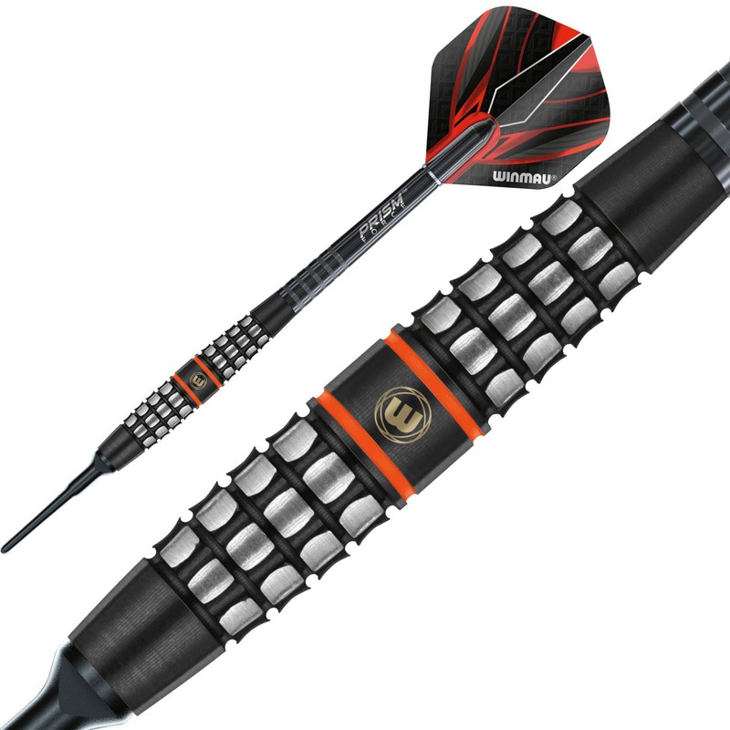 WINMAU Sicario Tungsten Softip Darts 20g with Prism Flights and