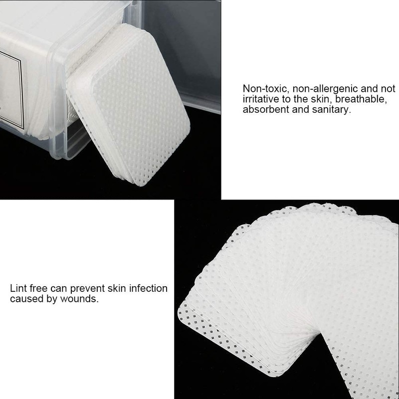 Set Almohadilla De Algodón Para Uñas Manicura De Papel Esmalte