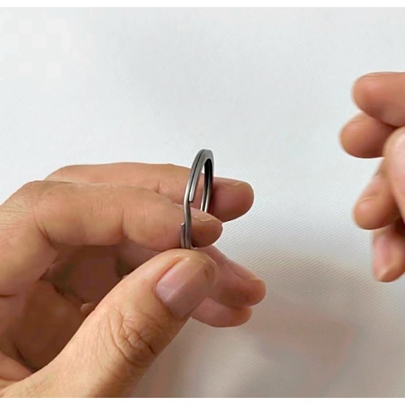 Titanium Heavy Duty Nice Elasticity Key Rings 1.18"/30mm Easy Open
