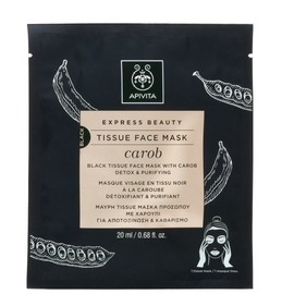 Apivita Express Sheet Mask Carob, 20ml