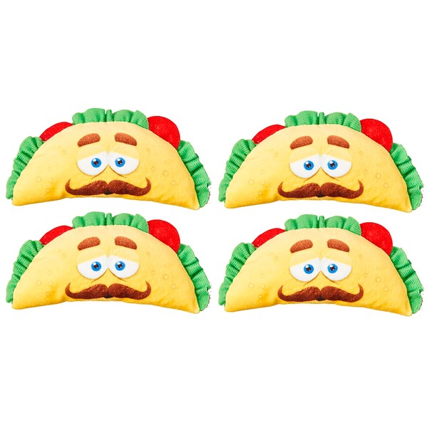 Soft Taco Dog Toys Fun Interactive Squeaker Small to Medium