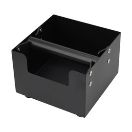 Espresso Knock Box, Stainless Steel Coffee Bag Container, With Steel Bracket And Noise Reducing Rubber Ring (M)