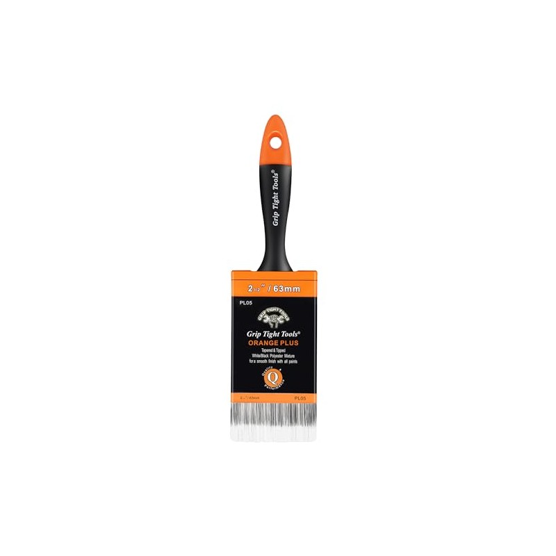 Grip Tight Tools PL05 Professional Orange Plus Paint Brush, 2-1/2"