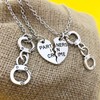 AMOR SPES Partners in Crime Necklace for 2 Best Friends