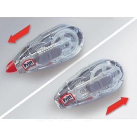 Pritt Korrekturroller Refill Flex Roller Midway, einfach nachfüllbar, einziehbare flexible Spitze, Push & Pull Funktion für beidseitige Anwendung, Breite 6mm, Länge 12m, 9H PRR6H