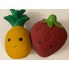 Surrey Feed Latex Fruit Dog Toys (Pack of 2) - Pineapple/Strawberry