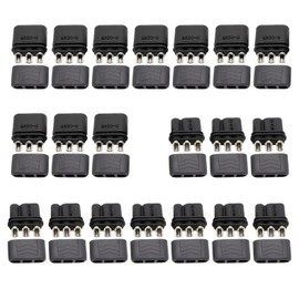 10pair Amass MR30 Male Female Connector Plug with Sheath for RC Lipo Battery RC Multicopter Airplane Aircraft Model -Black
