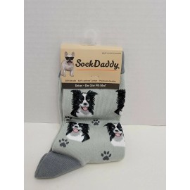Sock Daddy Unisex Border Collie Socks - One Size Fits Most