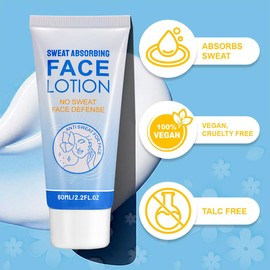 LINEDSON Face Antiperspirant Sweat Absorbing Lotion Face No Sweat Lotion Oily Skin Control Facial Antiperspirant Stop Sweating Face Head Scalp and Armpit for Men and Women