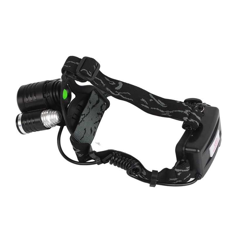 3LED 1T6+2R2 Aluminum Alloy Charging Strong Light Waterproof Head Lamp