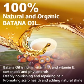 Batana Oil Organic for Hair Growth: Natural Batana Oils from Honduras Hair Treatment for Hair Loss - Hair Regrowth Moisturizer Masks Growth and Thickness Cold Pressed Batana Oils for Women Men (1pcs)