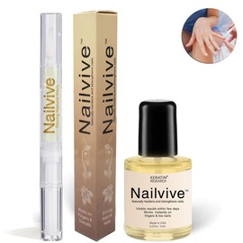 KERATIN RESEARCH NAILVIVE Nail Serum Natural Keratin Nail Treatment Silk Proteins Proven Natural Formula Strengthening Hardening nails Instantly Prevents Splits Chips Peels Cracks on Your Nails Nail Care Nail Care Nail Care - Specification: NAILVIVE POLI