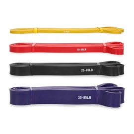Bandas de Resistencia para Ejercicio 4PCS, Ligas para Ejercicio con Bolsa de Transporte, para Entrenamiento de Resistencia, Gimnasio en Casa, Yoga, Pilates