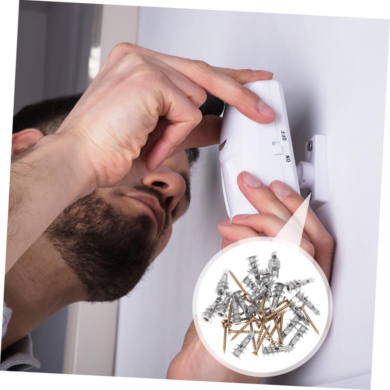 VILLFUL 20 Pack Drywall Anchors Hollow Wall Plugs Spiral Design