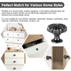 ZONJIE 12 Pack Black Cabinet Knobs Black Drawer Knobs, Single