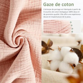 HINATAA Baby Sleeping Bags Newborn, Swaddling Bag Baby 0-3/3-6 Months with Organic Cotton, 3-in-1 Swaddle Blanket Babies, Baby Swaddle Adjustable Wider Velcro Fastening Boys Girls (Khaki, 0-3 Months)