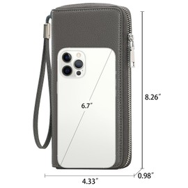 GAEKEAO Leather Purses for Women, Large Capacity Ladies Purse, RFID Purses for Women with Multiple Card Slots and Roomy Compartment