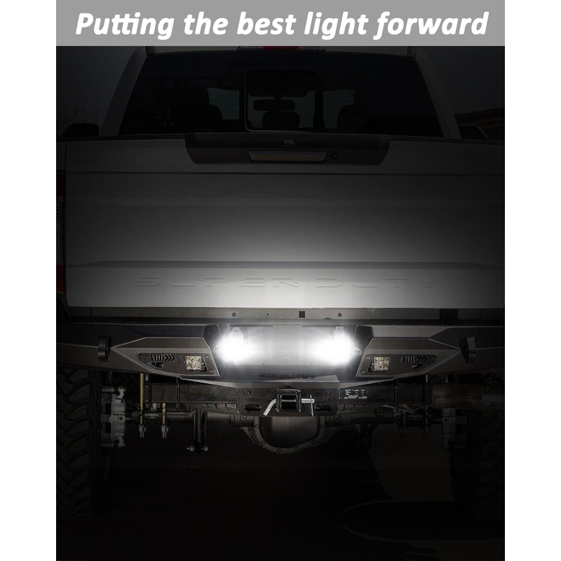 Bestview License Plate Lights for Chevy Silverado GMC Sierra Chrome