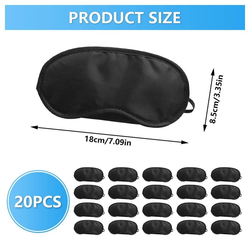 Henyall 20 Pack Eye Mask for Sleeping,Blackout & Breathable Sleep