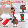 BINGPET Dog Chew Toys 8 Pack,Christmas Cotton Dog Rope Toys