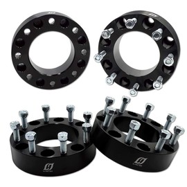 8x180 Wheel Spacers 2 inch Thick with M14x1.5 Studs, 125mm Hub Bore, Wheel Adapters, Pack of 4