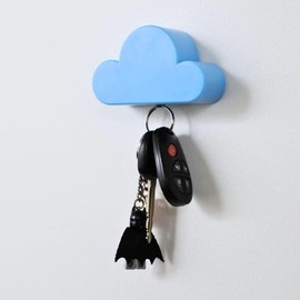 Cloud Magnetic Key Holder - Self Adhesive Wall Keychains Hook,Keychains Hooks,Home Organizer for Wall Door,Home Decoration,Best Gift - quantity: 1 x Key Holder