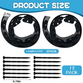 2Pcs Chicken Dust Bath Tub, 25'' D x 5.9'' H, Bottomless Design Chicken Dust Bath Container, Chicken Coop Cleaner Container for Farms, Chicken Coops, Environmental Protection and Easy to Assemble