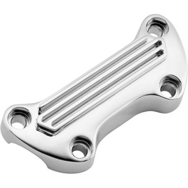 Biker's Choice Harley Handlebar Top Clamp (Finned) (Chrome)