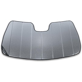Covercraft UVS100 Premier Series Custom Sunscreen | Fits 2022-2025 GMC Sierra 1500 & 2024-2025 Sierra 2500/3500 with Heads Up Display | Galaxy Silver