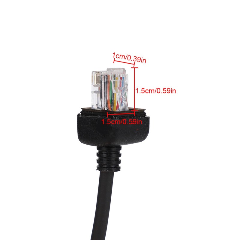 Portable Radio Microphone Microphone Cord Speaker Cable for ICOM HM152/HM154