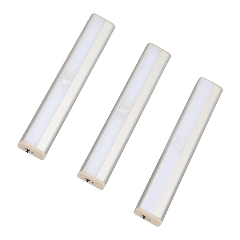 3Pcs Wireless Motion Sensor LED Lights Automatic On and Off