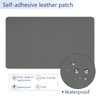 Giftmeet Self Adhesive Leather Repair Patch, Gray Vinyl Repair Patch