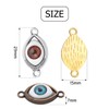 30pcs Antique Eye Shaped Charms Mixed Evil Eye Pendants with