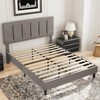 VECELO Queen Bed Frame with Upholstered Headboard, Heavy-Duty Platform Bedframe