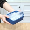 Nuogo 8 Pcs 2 Cup Silicone Freezer Trays with Lid