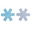 eurokitchen Bread Protector, Set of 3, Blue, 15.2 x 14.2