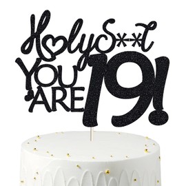 Decoración divertida para tartas de 19 cumpleaños para adolescentes, decoración de 19 cumpleaños, decoración de tartas de 19 cumpleaños, decoración de 19 cumpleaños, decoración de 19 cumpleaños, decoración de tartas para niñas