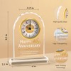 40th Anniversary Wedding Gifts Crystal Clock Gifts For Wife Husband,Laser