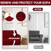 Fanfanwin 3 Pcs Couch Cover Sofa Cover Slipcover Set Living