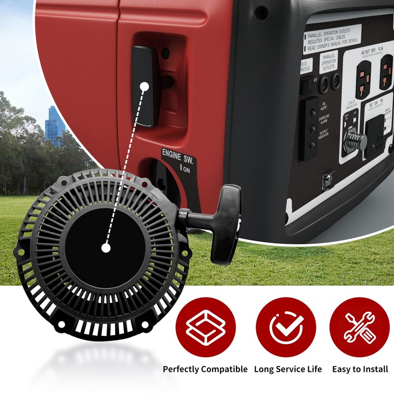 HoyunDT2 EU2000i Pull Start Recoil Starter, Pull Start Assembly Replacement