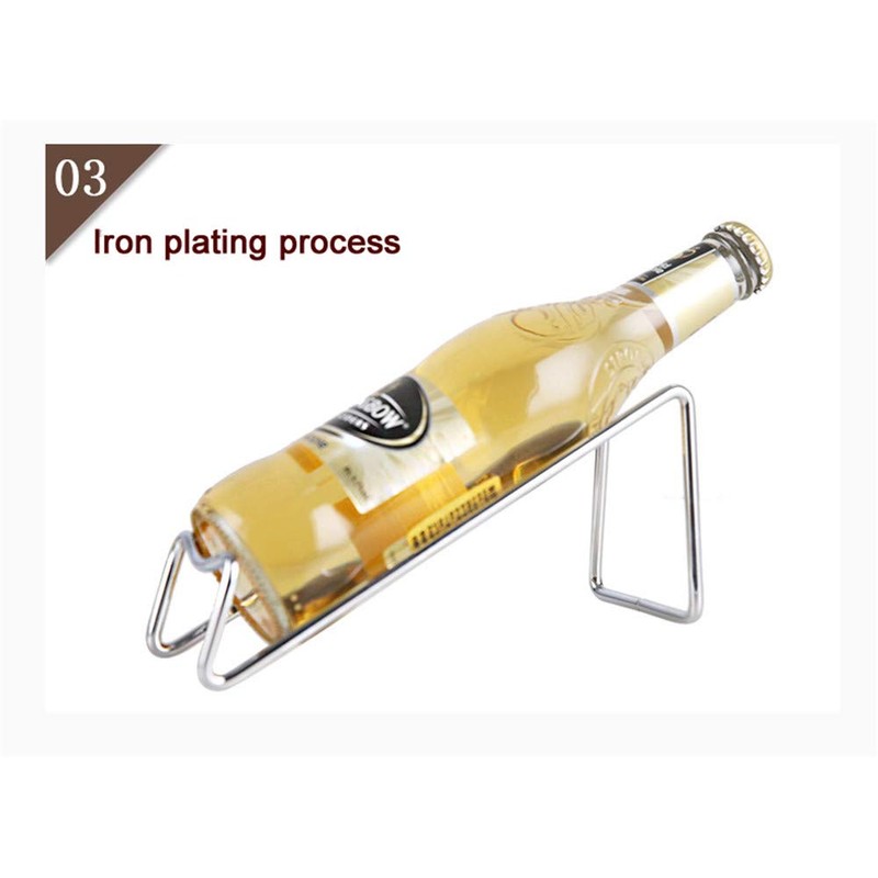 CdyBox Creative Metal Red Wine Rack Single Wine Bottle Holder
