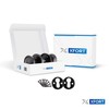 XFORT® Black Rim Mortice Knob Set, Plastic Rim Lock Knobs,